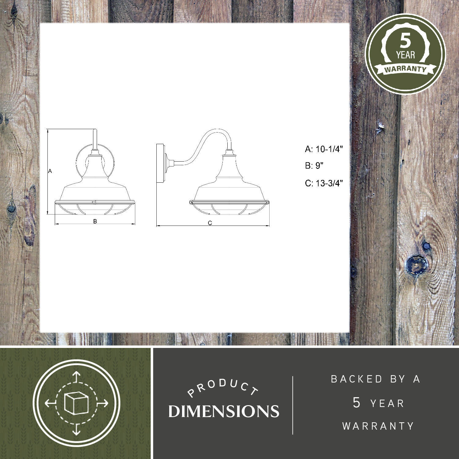 Dorado LED 10.25 inch Dark Bronze and Light Gold Outdoor Wall