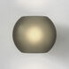 Luna 1 Light 8.27 inch Matte Black ADA Interior Wall Light in Dark Smoke Frosted Glass