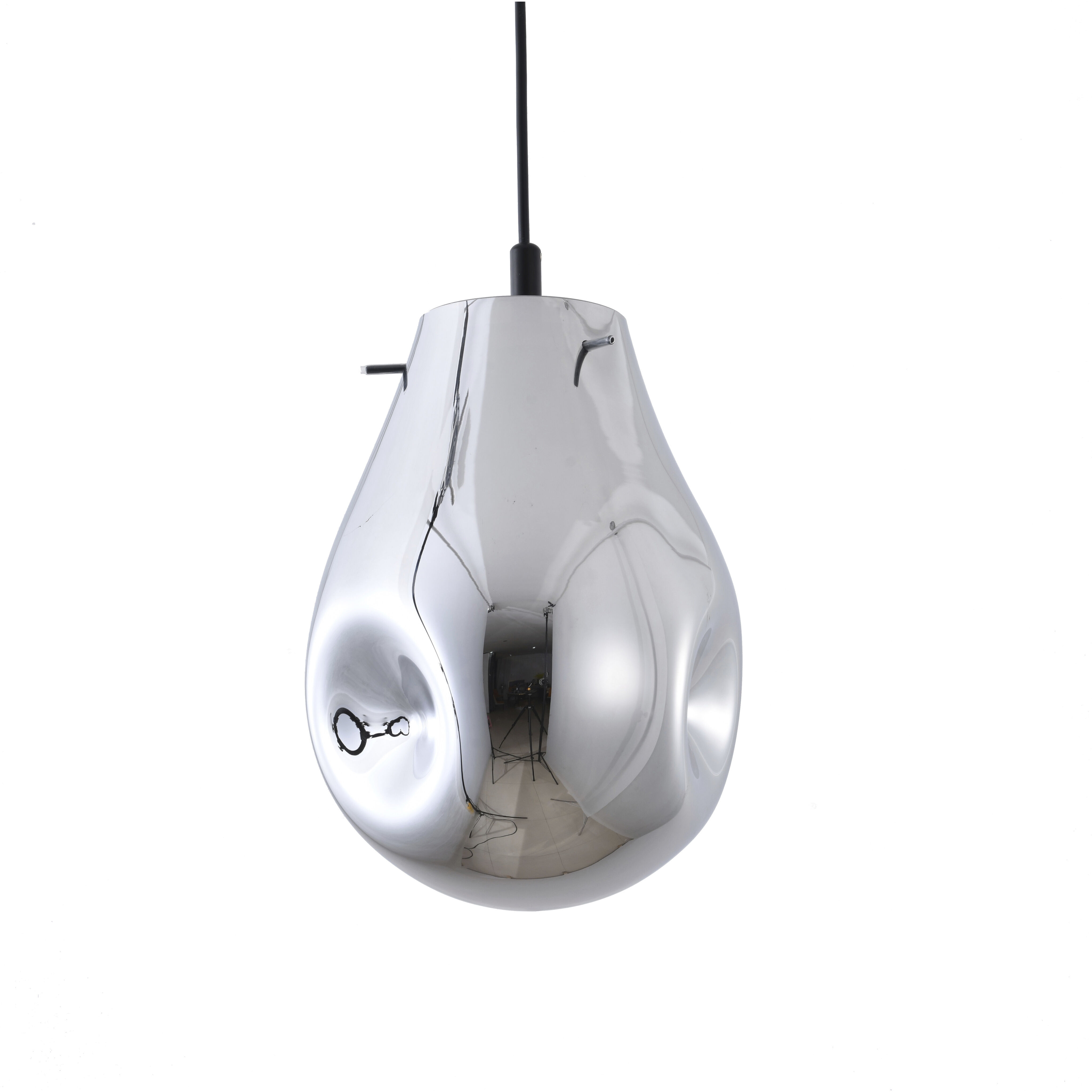 Canada Pendant Ceiling Light in Silver and Black