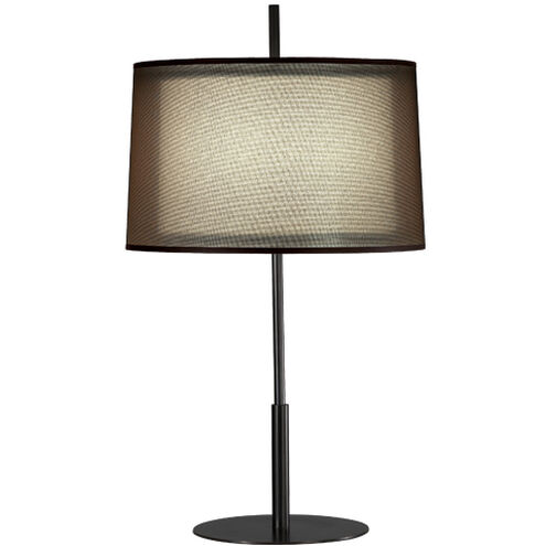 Saturnia 30 inch 150.00 watt Deep Patina Bronze Table Lamp Portable Light