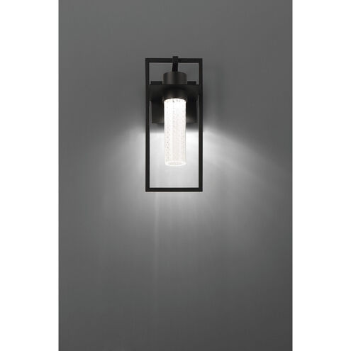 Ontario LED 15 inch Black Outdoor Wall Mount, Small