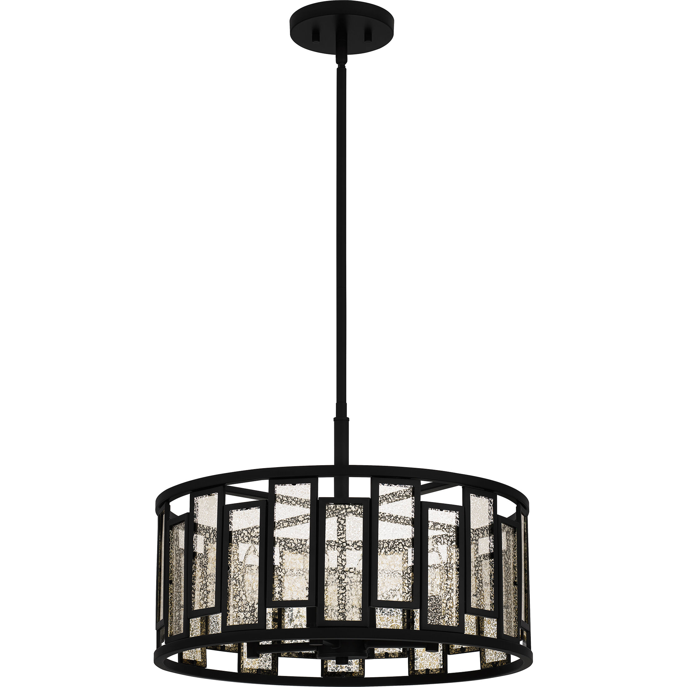Bankston 4 Light 18 inch Matte Black Pendant Ceiling Light