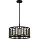 Bankston 4 Light 18 inch Matte Black Pendant Ceiling Light