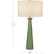 Grassington 32 inch 150 watt Green Table Lamp Portable Light