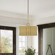 Weavington 1 Light 12 inch Antique Gold Leaf Pendant Ceiling Light