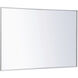 Monet 42 X 28 inch White Wall Mirror