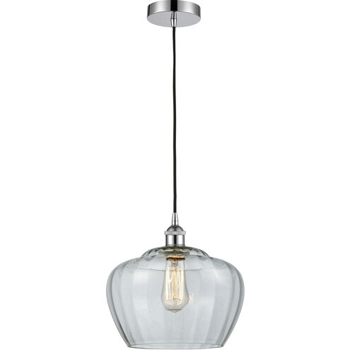 Edison Fenton LED 11 inch Polished Chrome Mini Pendant Ceiling Light