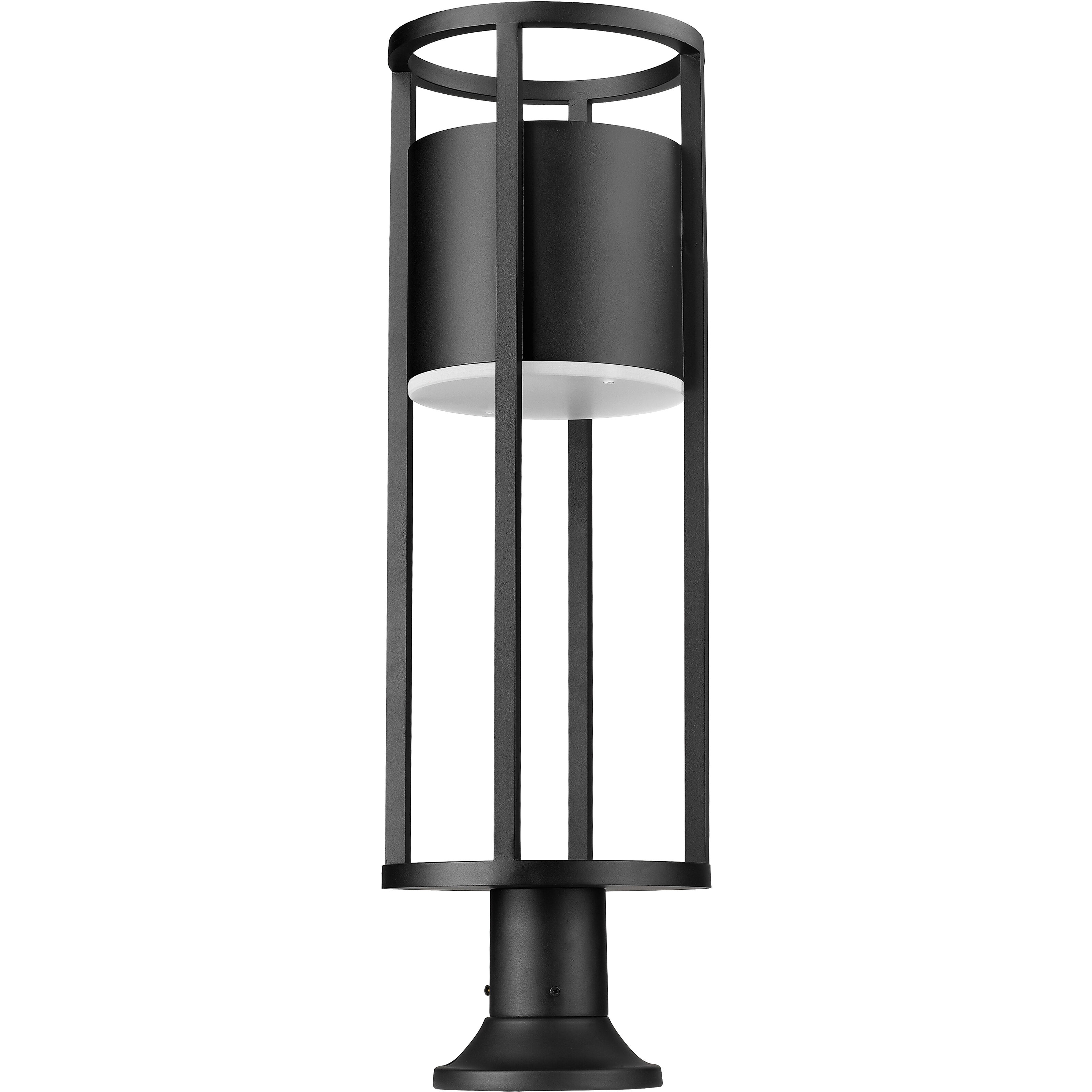 Luca LED 29.75 inch Black Outdoor Pier Mounted Fixture