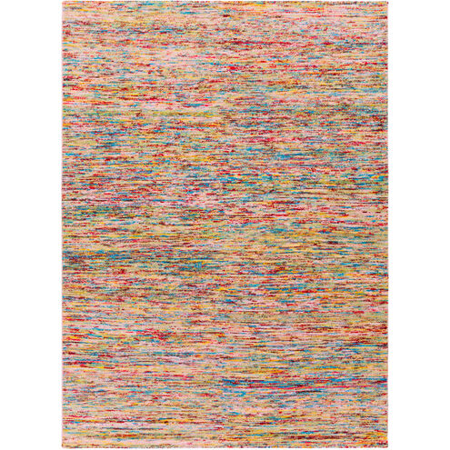 Bazaar 36 X 24 inch Red and Orange Area Rug, Cotton