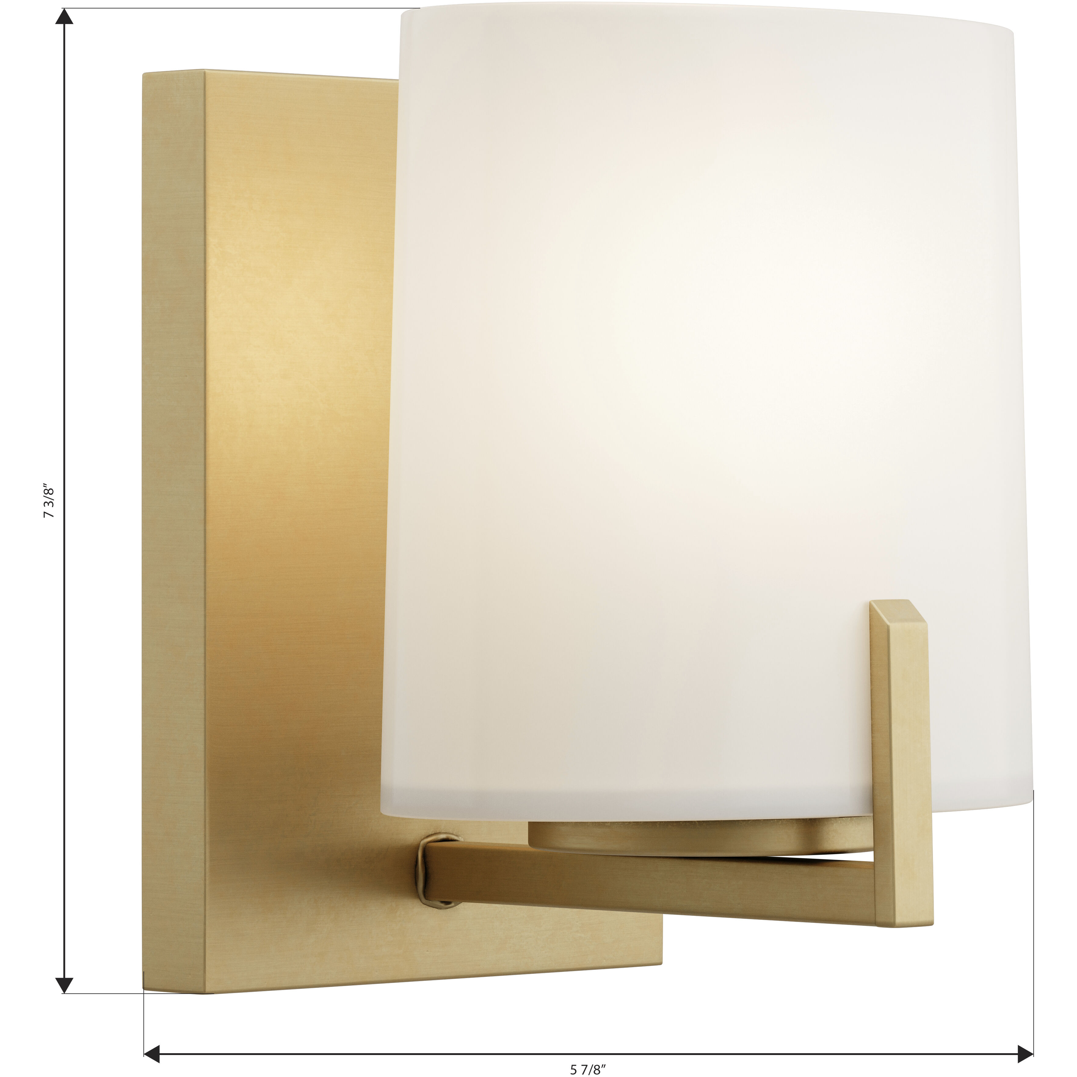 Mirelle 1 Light 6 inch Legacy Brass Bath Sconce Wall Light