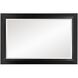 Avery 42 X 28 inch Glossy Black Wall Mirror