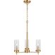Sean Lavin Zire LED 18 inch Satin Brass Chandelier Ceiling Light