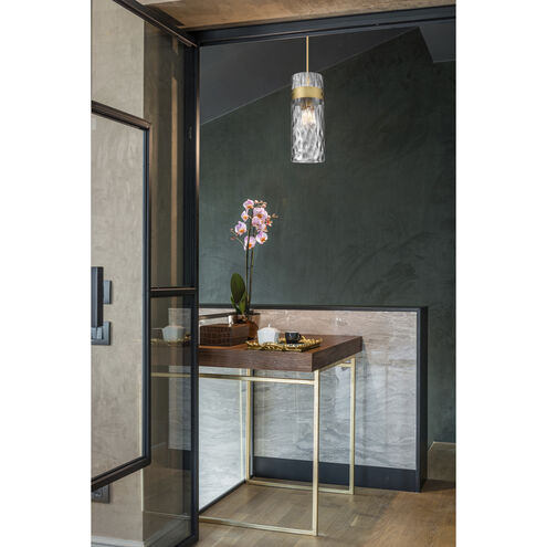 Fontaine 3 Light 9 inch Rubbed Brass Pendant Ceiling Light