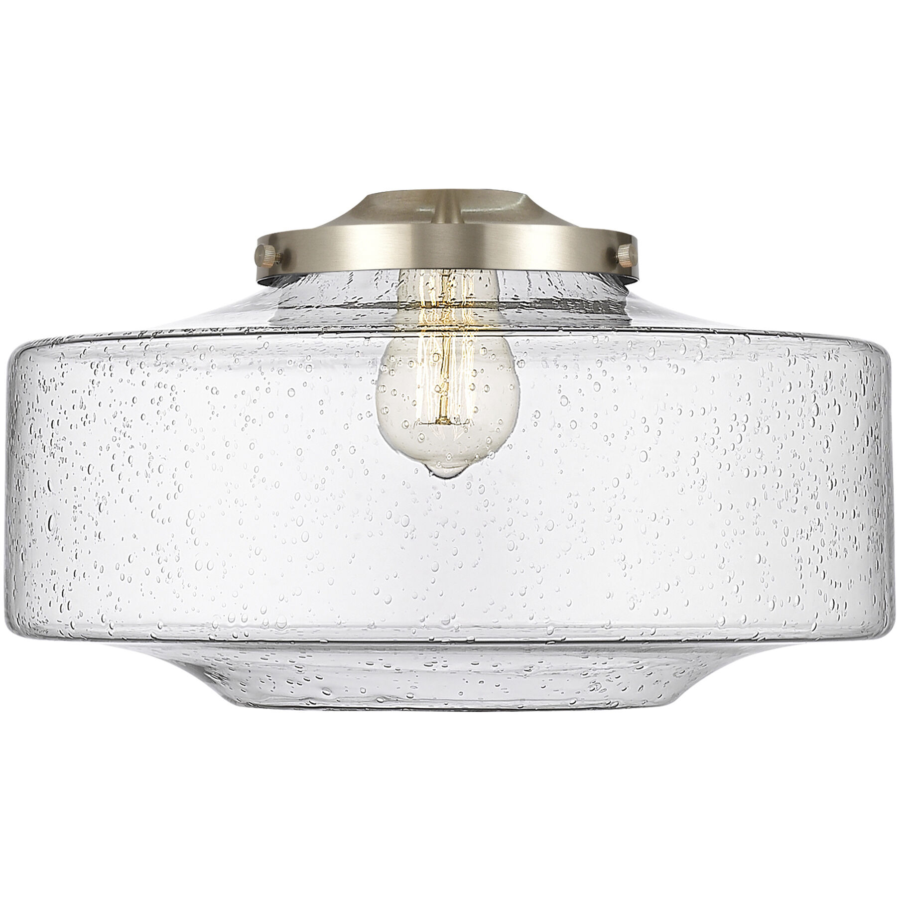 Franklin Restoration Bridgeton 1 Light 11.75 inch Satin Gold Mini Pendant Ceiling Light in Incandescent, Seedy