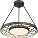 Tribeca LED 24 inch Smoked Iron And Soft Brass Pendant Ceiling Light