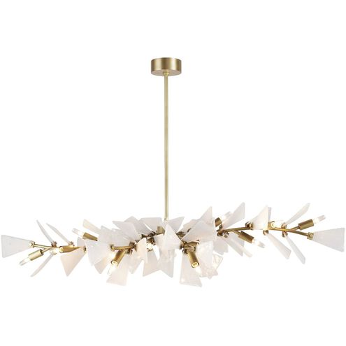 Delmar 12 Light 58 inch Clear Seedy Chandelier Ceiling Light