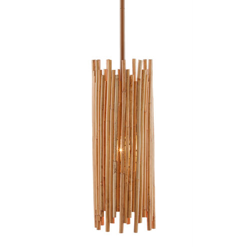 Teahouse 1 Light 6 inch Natural Rattan Pendant Ceiling Light