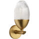 Whitworth 1 Light 5.5 inch Polished Brass Sconce Wall Light, Small