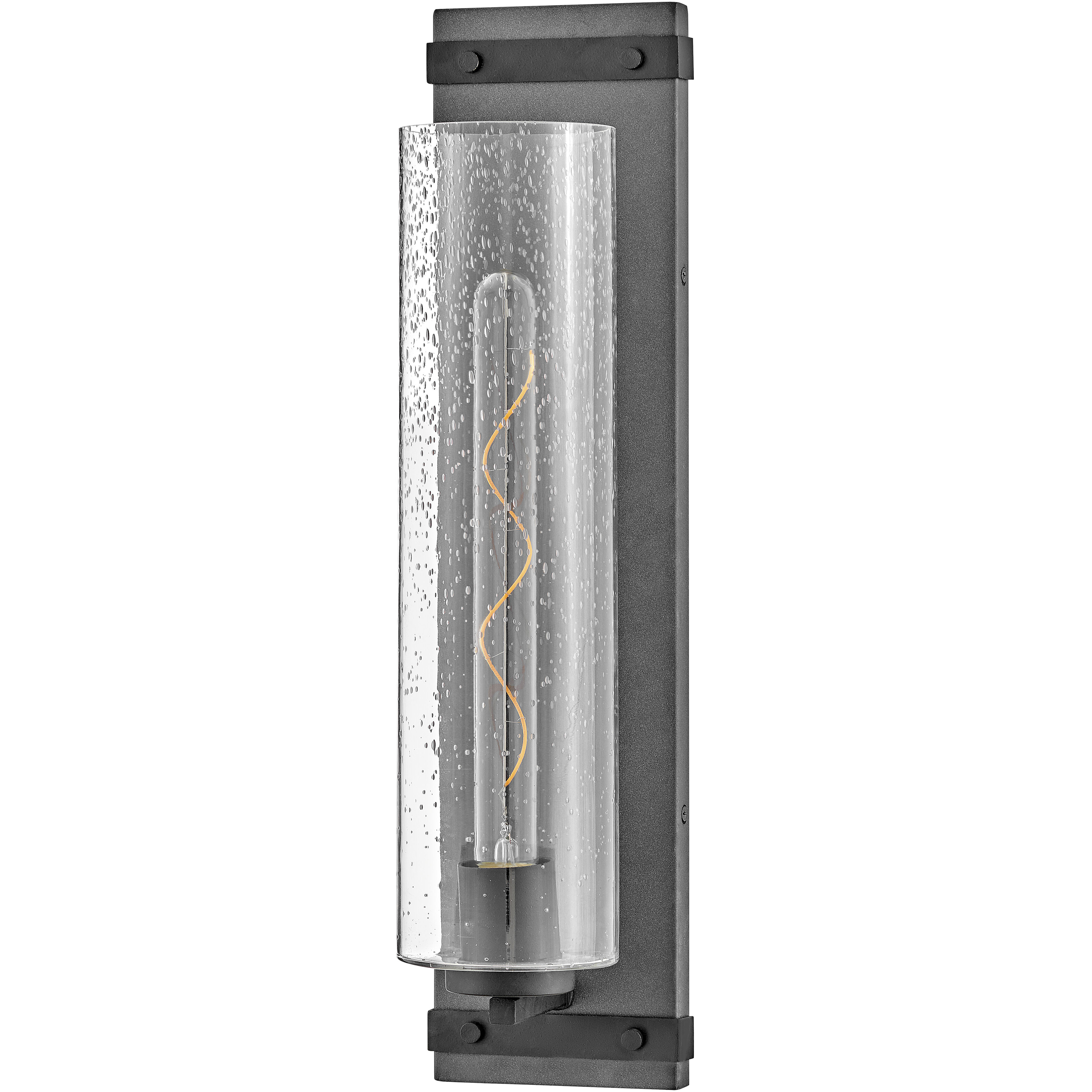 Sawyer LED 6 inch Aged Zinc with Distressed Black Vanity Light Wall Light