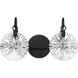 Addison 2 Light 16 inch Black Bathroom Vanity Light Wall Light