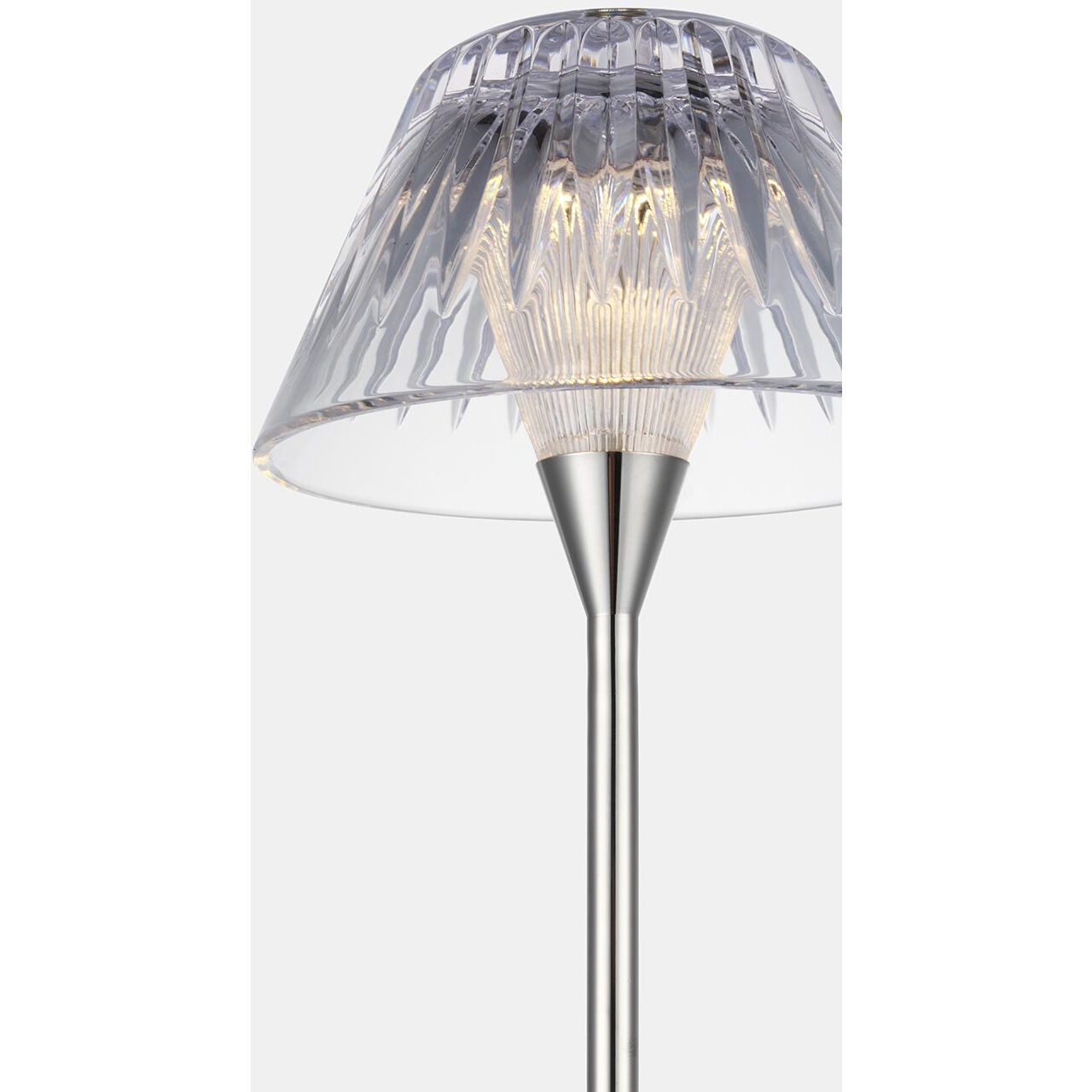 Waterford Blaze 16.25 inch 1.00 watt Polished Nickel Rechargeable Table Lamp Portable Light