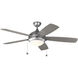 Discus Outdoor 52 52 inch Painted Brushed Steel Outdoor Ceiling Fan