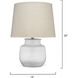 Trace 26 inch 150.00 watt White Table Lamp Portable Light