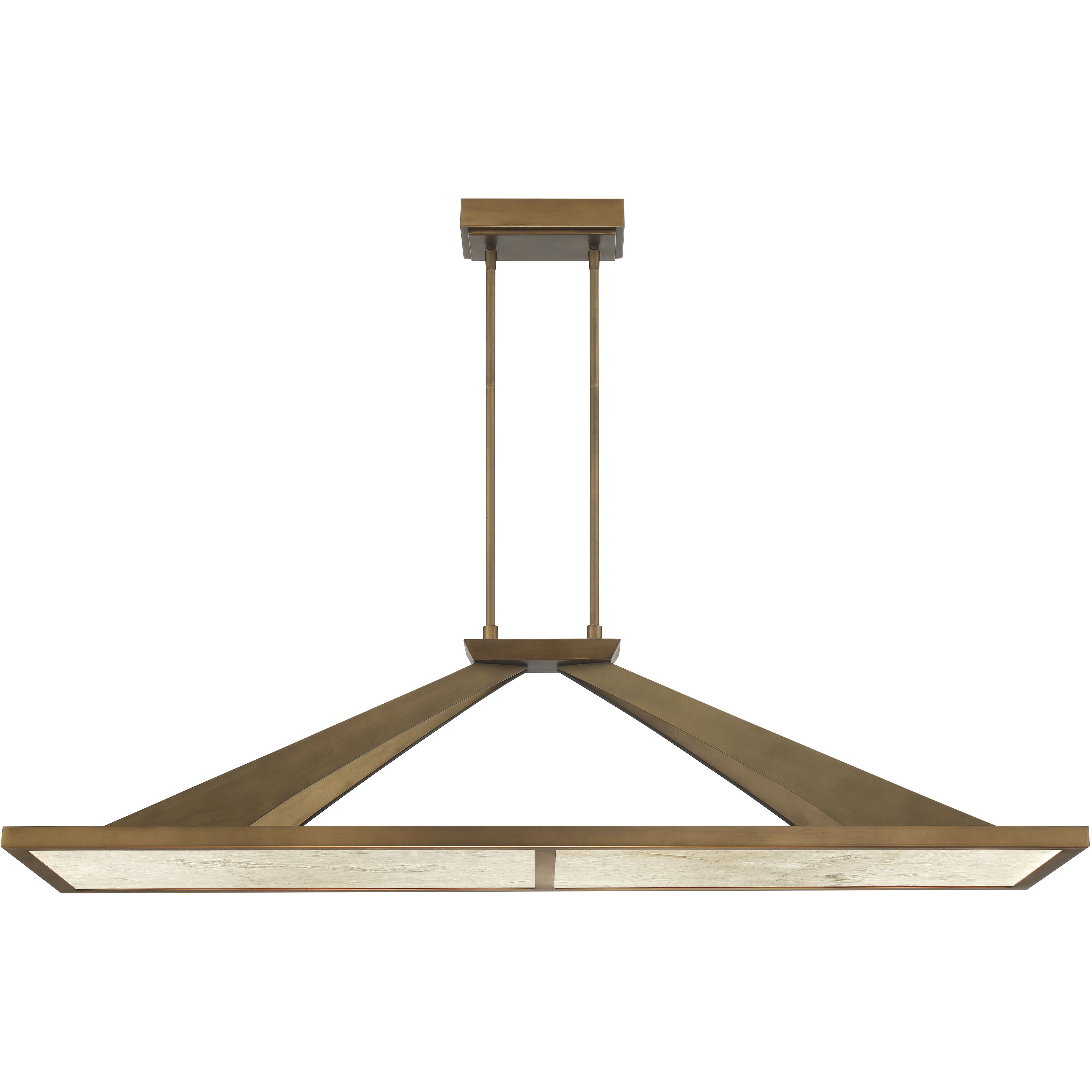 Stiles LED 48 inch Ashen Gold Island Chandelier Ceiling Light