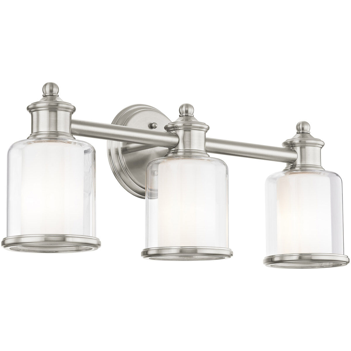 Middlebush 3 Light 24 inch Brushed Nickel Bath Vanity Wall Light