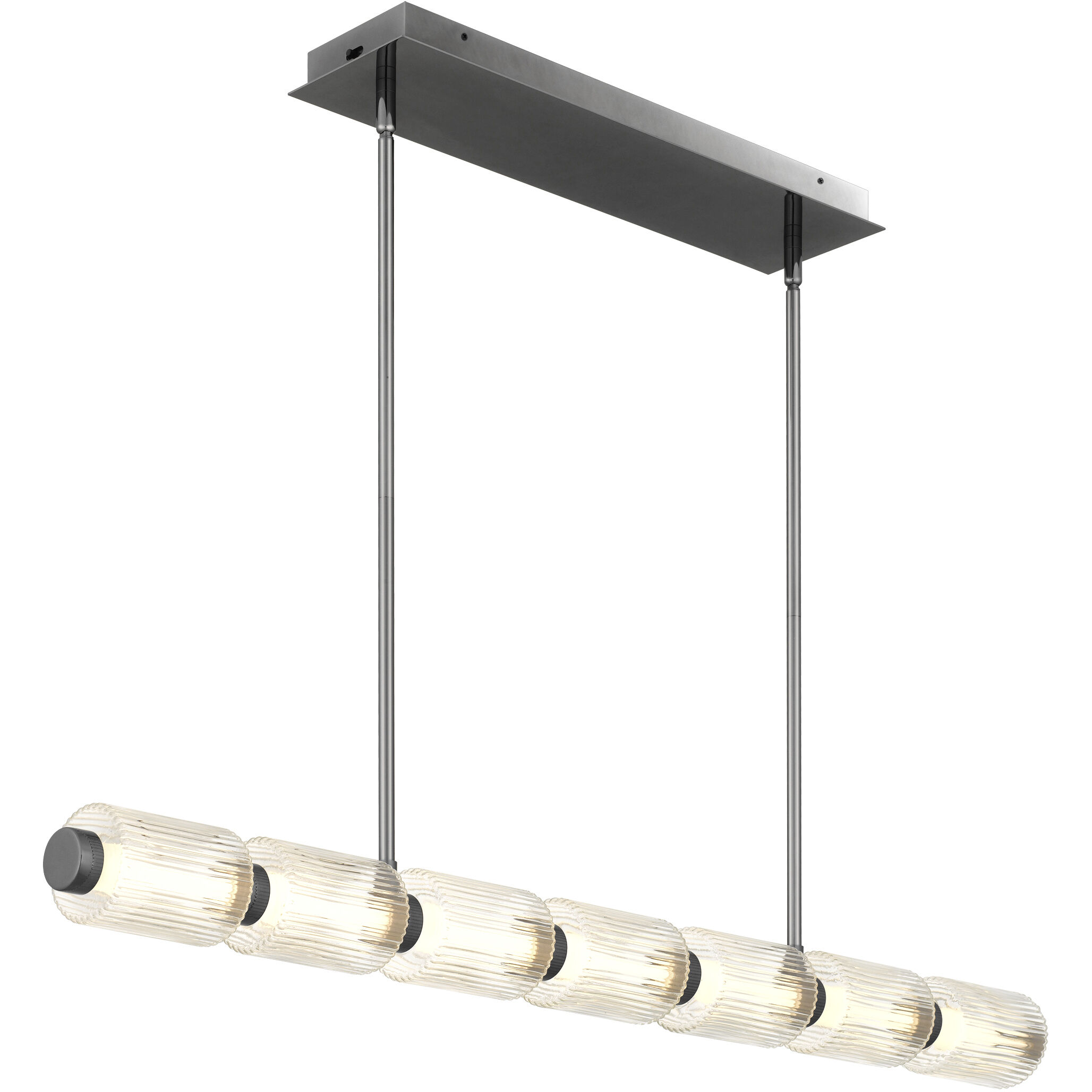 Turner LED 42.25 inch Black Chrome Island Light Ceiling Light