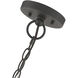 Adams 3 Light 10.63 inch Black with Brushed Nickel Finish Cluster Outdoor Large Pendant Lantern Ceiling Light in Black with Brushed Nickel Accent