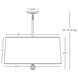 Williamsburg Custis 3 Light 15 inch Modern Brass Pendant Ceiling Light in Carter Gray With Mayo Teal