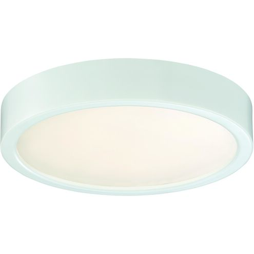 John LED 8 inch White Flush Mount Ceiling Light, Outdoor