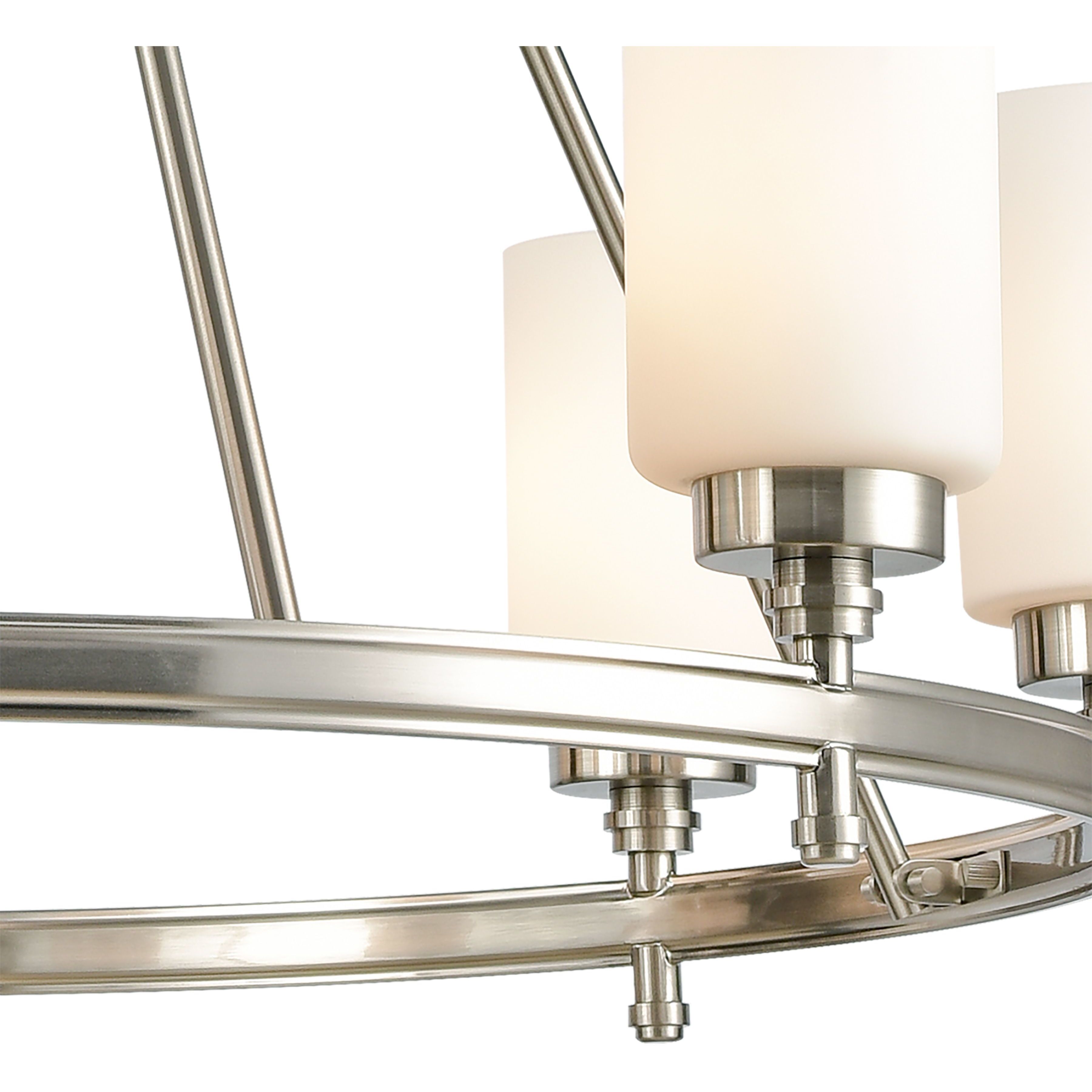 Dawson 8 Light 33 inch Satin Nickel Chandelier Ceiling Light