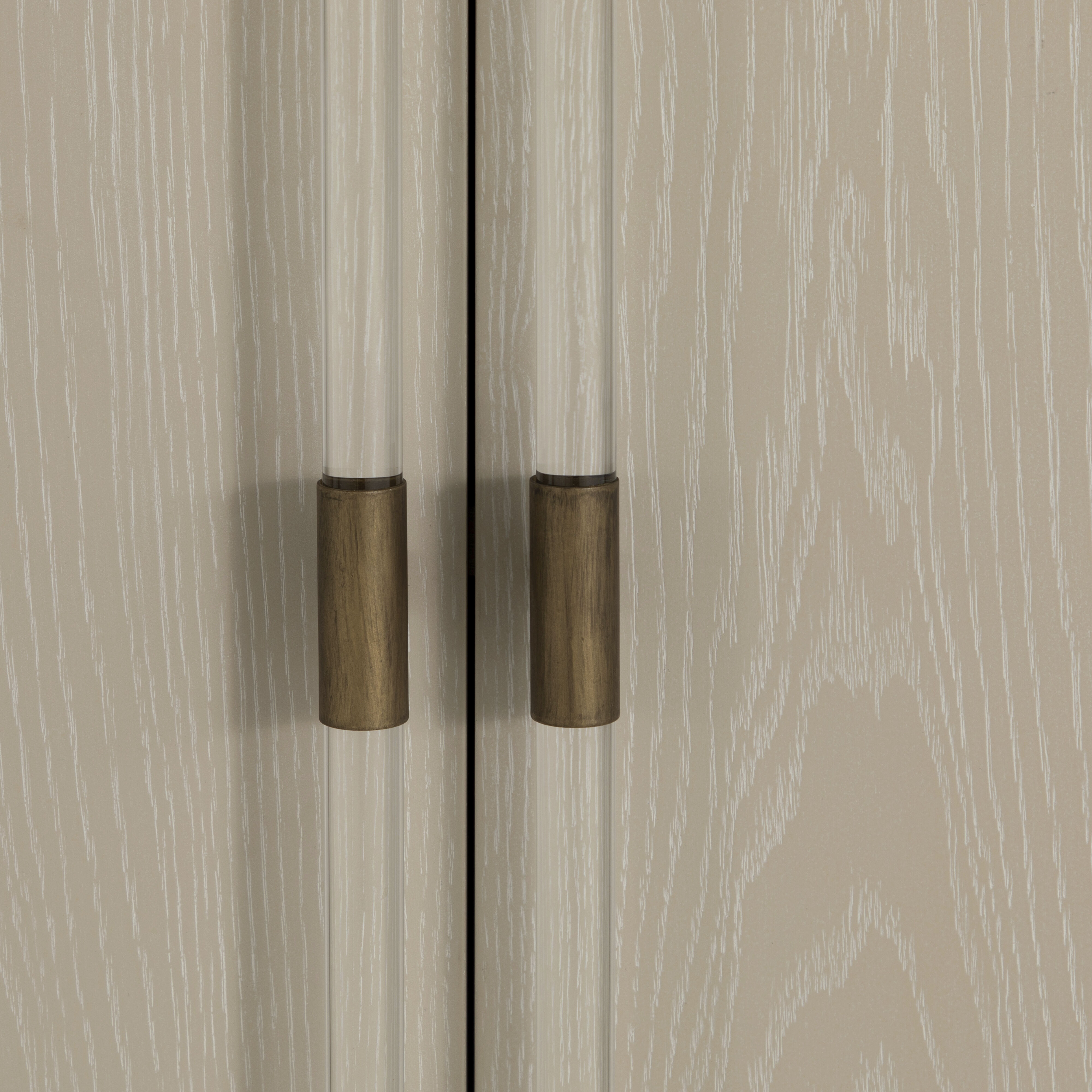 Winford Cerused White / Stained Gold Cabinet