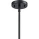 Nouveau 2 Canton 1 Light 6 inch Matte Black Mini Pendant Ceiling Light in Incandescent, Clear