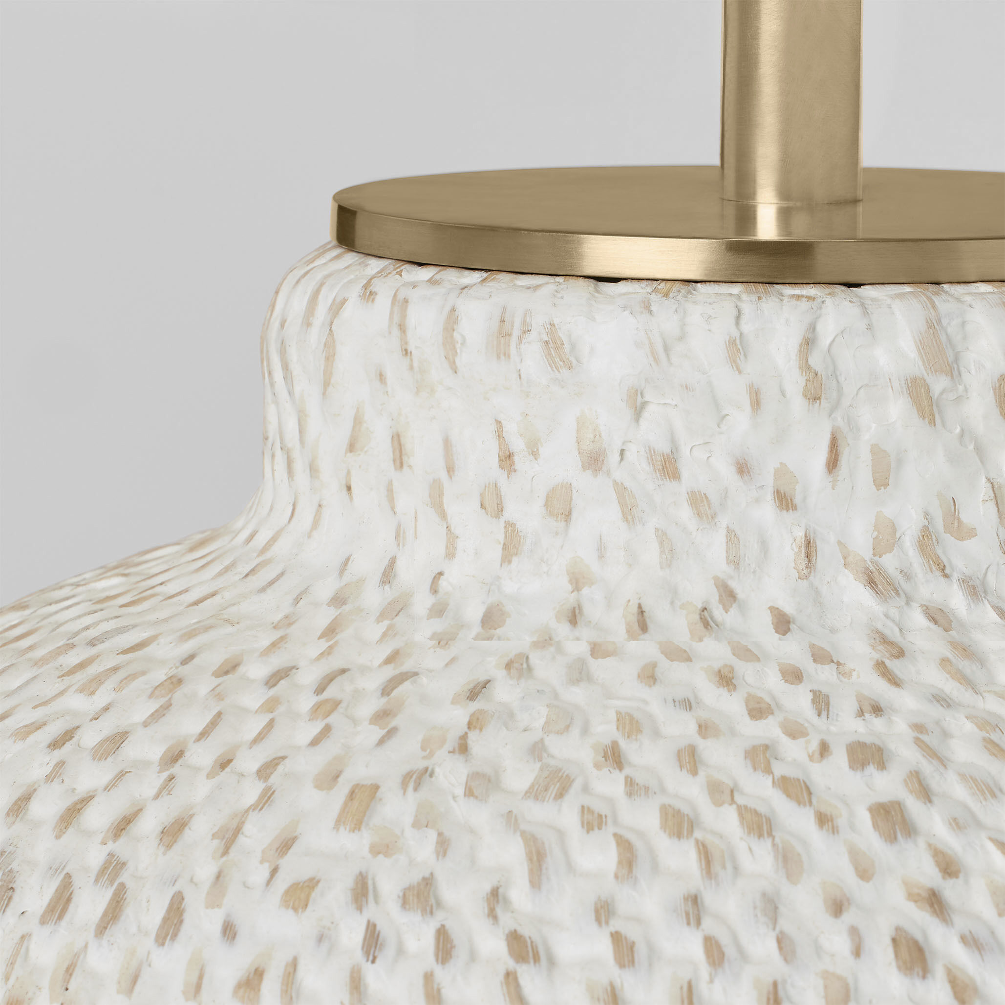 Marie Flanigan Avedon 28.75 inch 15 watt Plaster White Rattan Table Lamp Portable Light, Medium