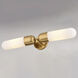 Thalia LED 24.75 inch Antique Gold Bathroom Light Wall Light