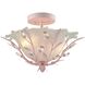 Circeo 2 Light 17 inch Light Pink Semi Flush Mount Ceiling Light