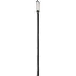 Aura 1 Light 143.75 inch Black Outdoor Post Mounted Fixture in G9