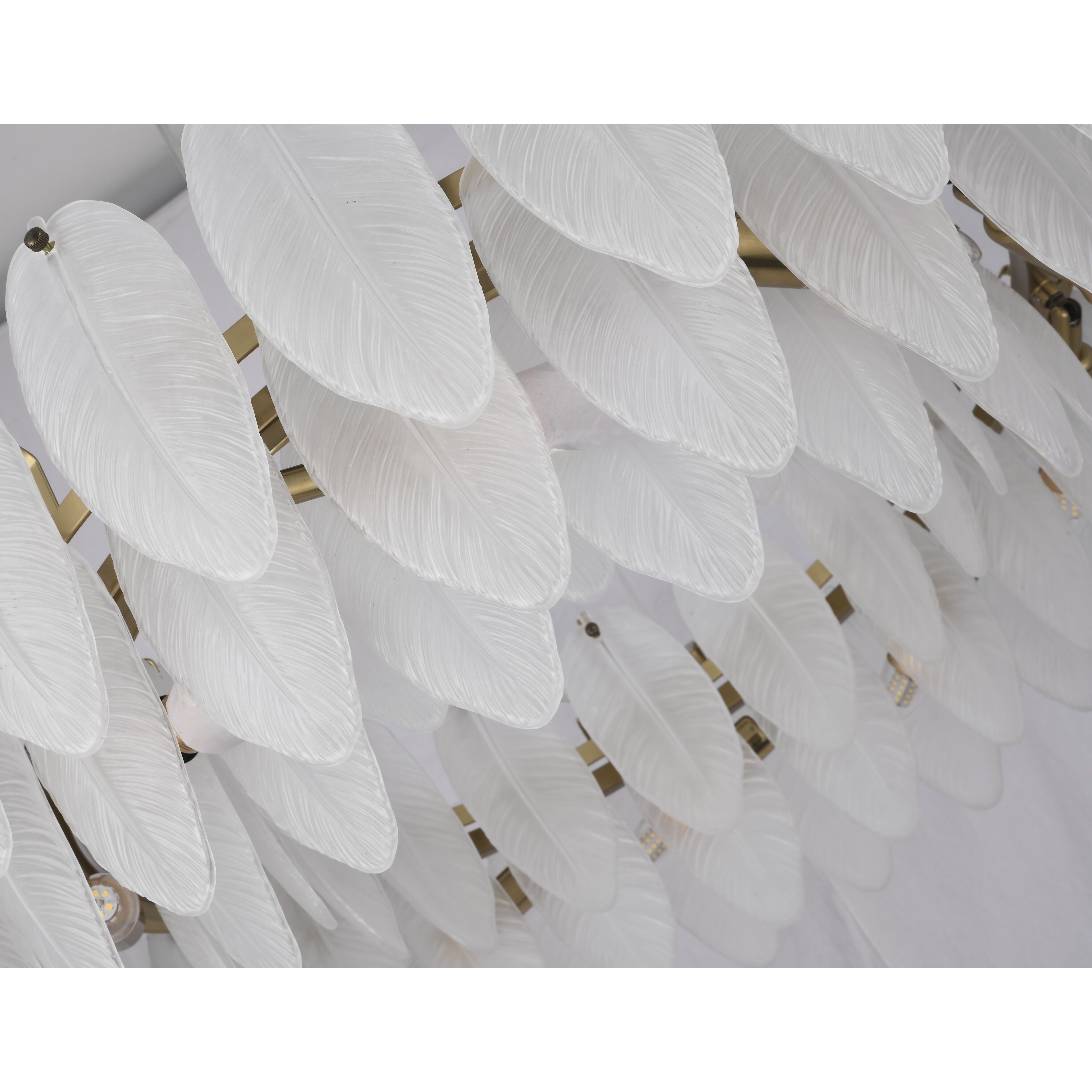 Canada 20 Light 31.5 inch Brass Chandelier Ceiling Light