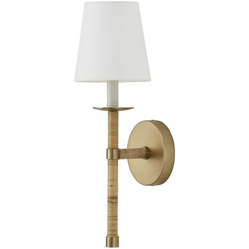 Tulum 1 Light 6 inch Matte Brass Sconce Wall Light