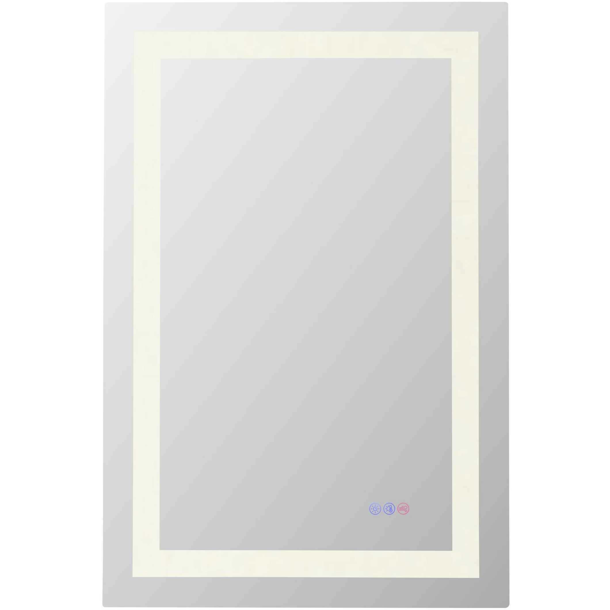 Riven 36 X 24 inch White LED Mirror