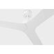 Tri Plank 57 inch Matte White Ceiling Fan