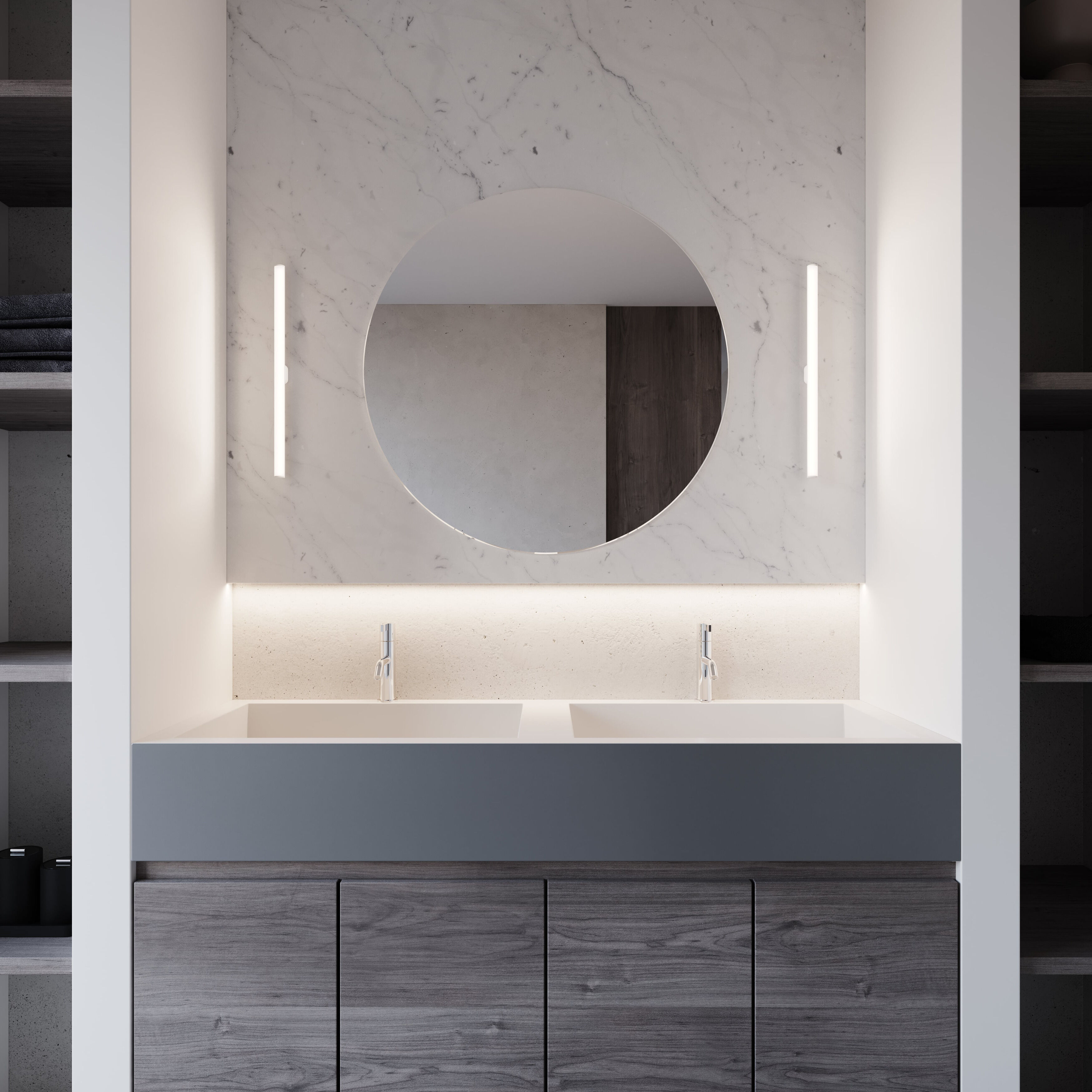 Fino LED 18 inch Satin Chrome Bath Bar Wall Light