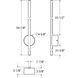 Midnight 1 Light 4.75 inch Black ADA Wall Sconce Wall Light