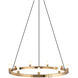 Cascadian 9 Light 30 inch Aged Gold Brass Chandelier Ceiling Light