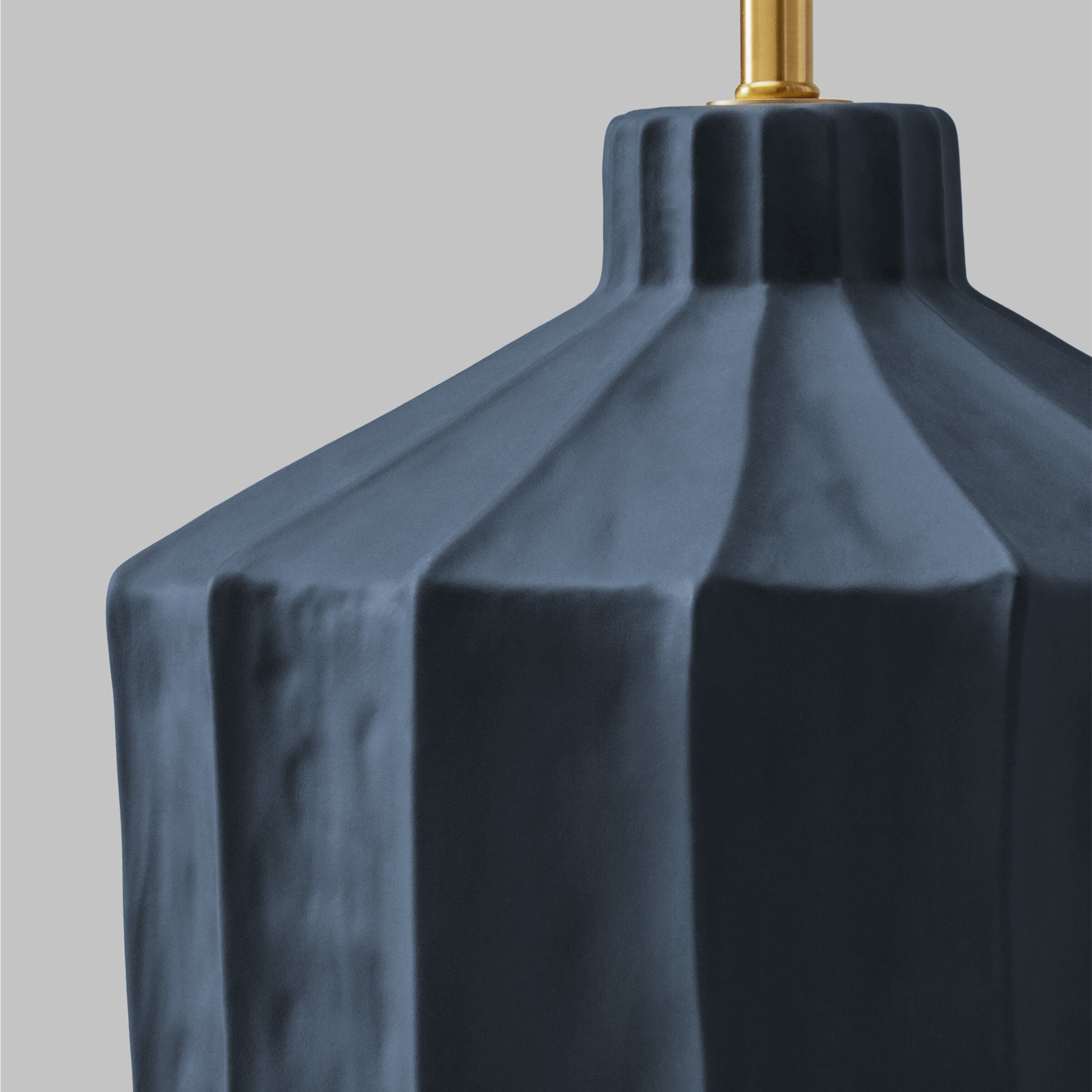 Kelly by Kelly Wearstler Veneto 18.5 inch 9 watt Matte Medium Blue Wash Table Lamp Portable Light