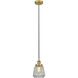 Edison Chatham LED 7 inch Brushed Brass Mini Pendant Ceiling Light