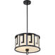 Lemuria 2 Light 15 inch Black Pendant Ceiling Light, Medium